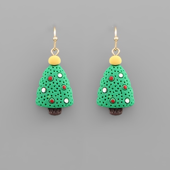 Clay Christmas Theme Earrings - Picture 1 of 1